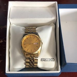 Gold Seiko Watch